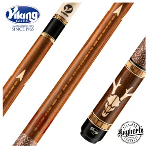 Viking Defender Series East Indian Rosewood with Birdseye Maple and Crosscut Zebrawood Inlays Play Cue - DF0600
